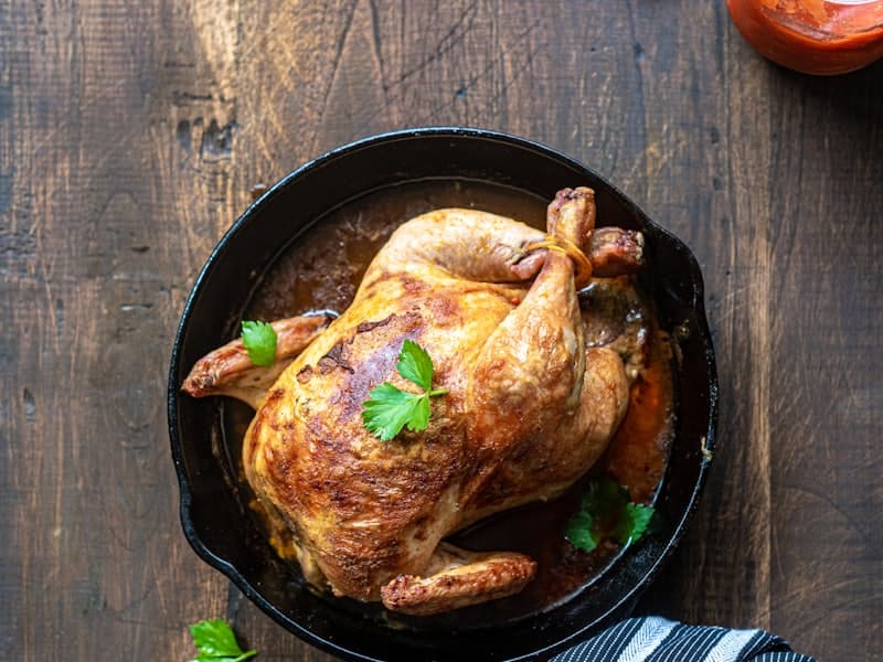 Pollo al carbón
